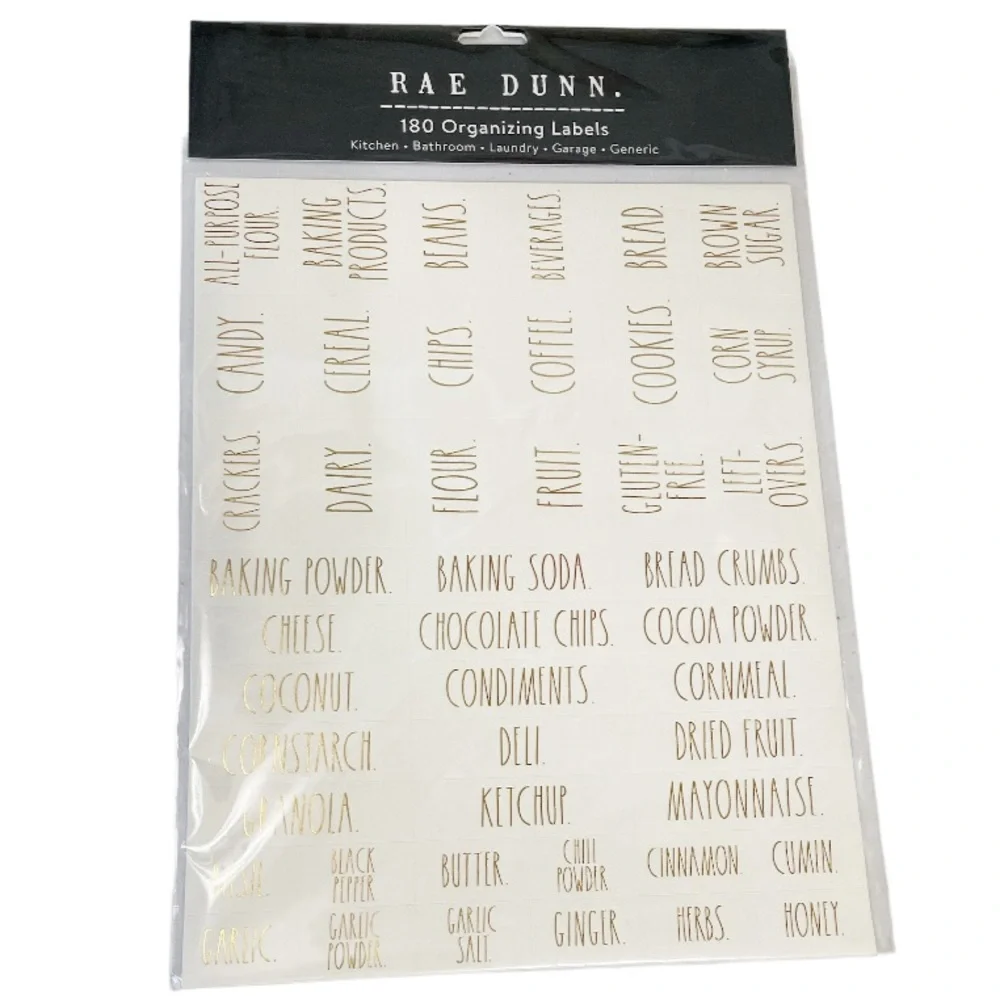 NEW Rae Dunn 180 ORGANIZING LABELS